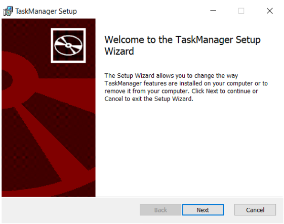 Установка TaskManager